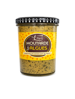 Hausgemachter Algensenf aus der Bretagne im Glas
